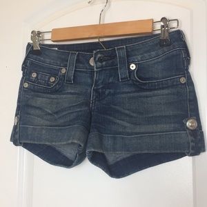 True Religion jean shorts
